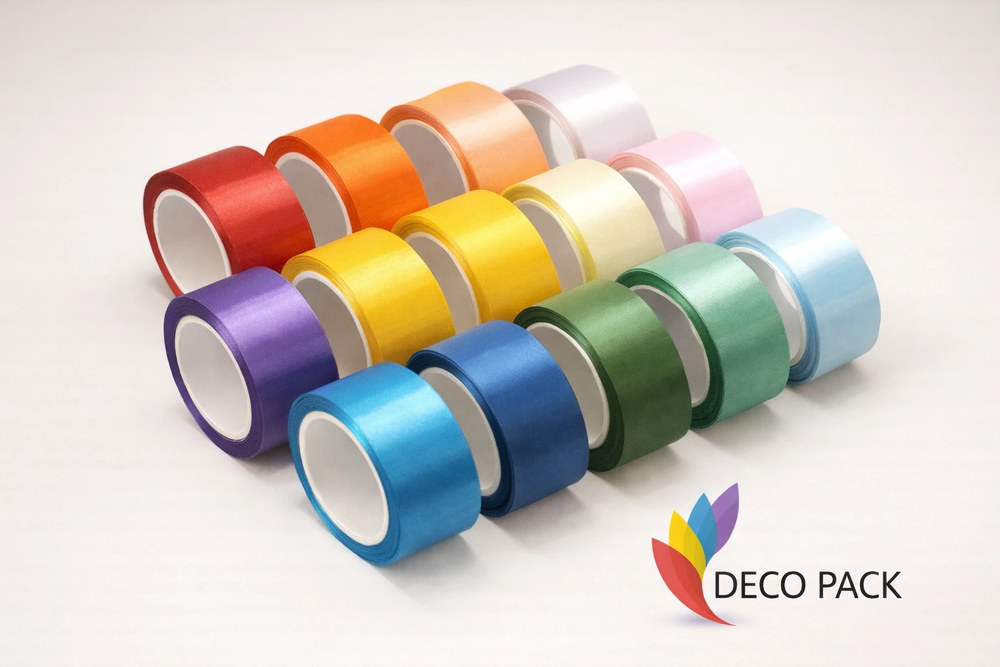 Цвет атласной ленты: как сочетать с букетом, упаковкой и фото-витриной