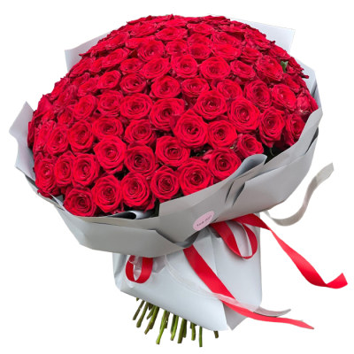 101 червона троянда для коханої